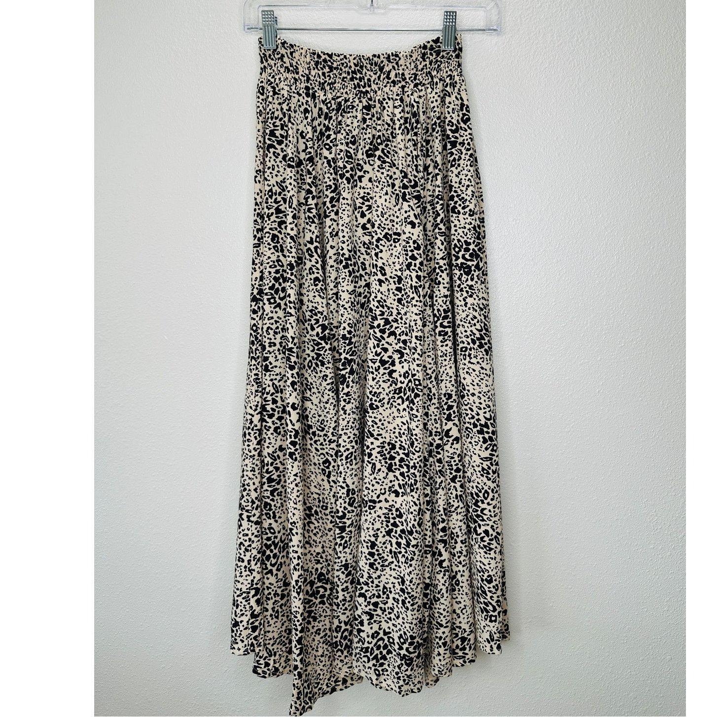 Other Lusana Tan & Black Cheetah Print Elastic Saasha Skirt S Size 27" / US 4 / IT 40 - 1 Thumbnail