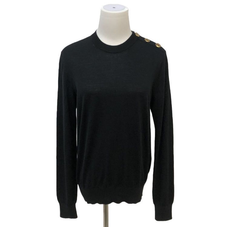 Givenchy Givenchy Gold Button Wool Blend Sweater Size S Size S / US 4 / IT 40 - 1 Thumbnail