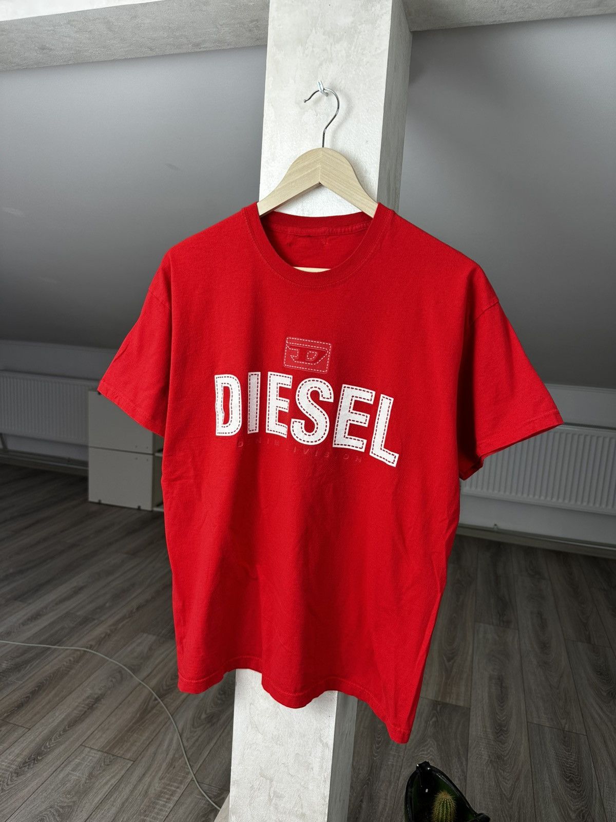 Diesel Diesel Y2K Logo Big Red Tee International Size US M / EU 48-50 / 2 - 1 Thumbnail