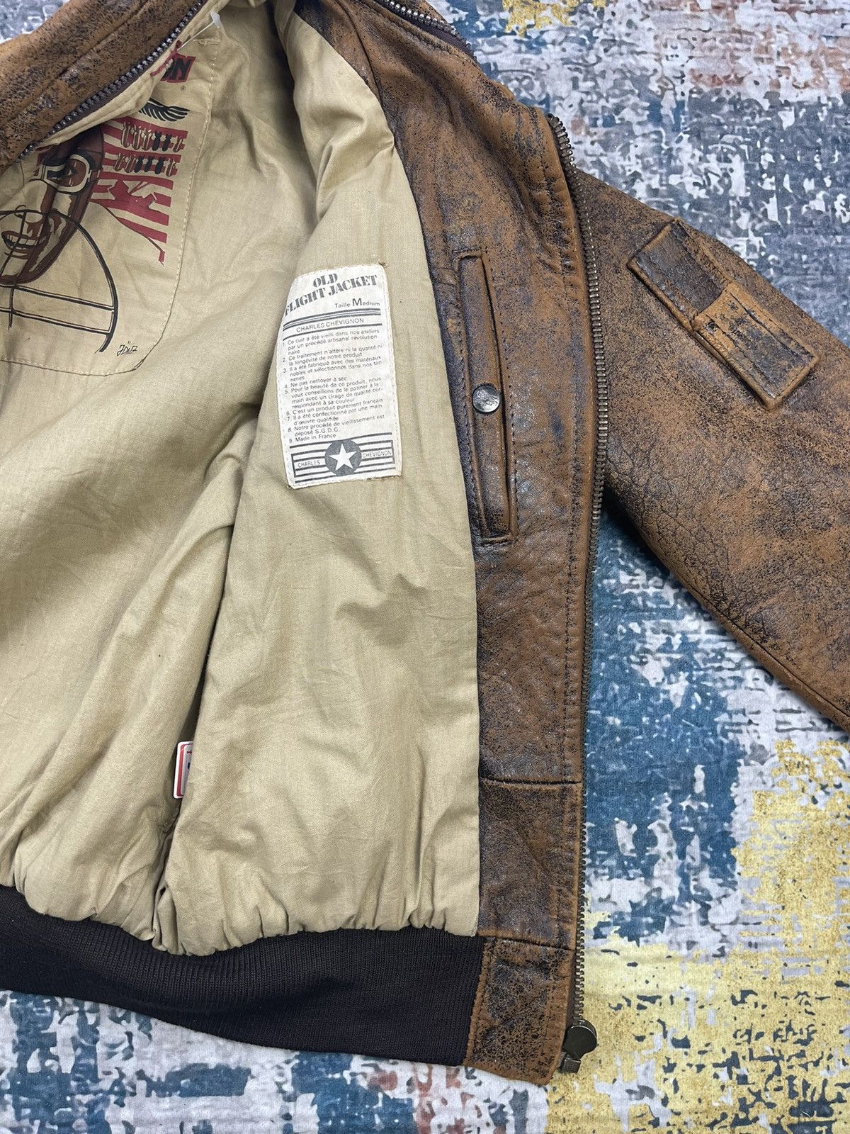 Chevignon Vintage Charles Chevignon Paris Old Flight Jackets Size US M / EU 48-50 / 2 - 3 Thumbnail