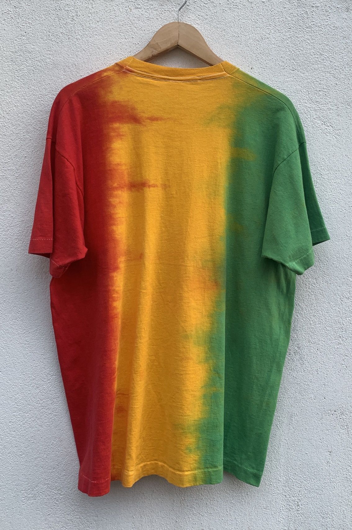 Band Tees 90s Bob Marley Single Stitch Rasta Tie Dye T Shirt Size US XL / EU 56 / 4 - 7 Thumbnail