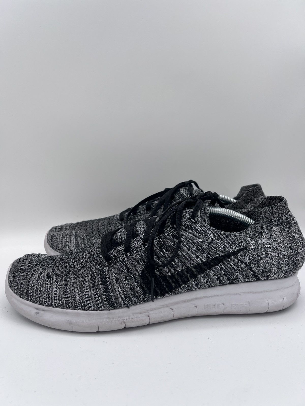 Nike Nike Free RN Flyknit Gray Knit Athletic Running Mens 11.5 Size US 11.5 / EU 44-45 - 3 Thumbnail