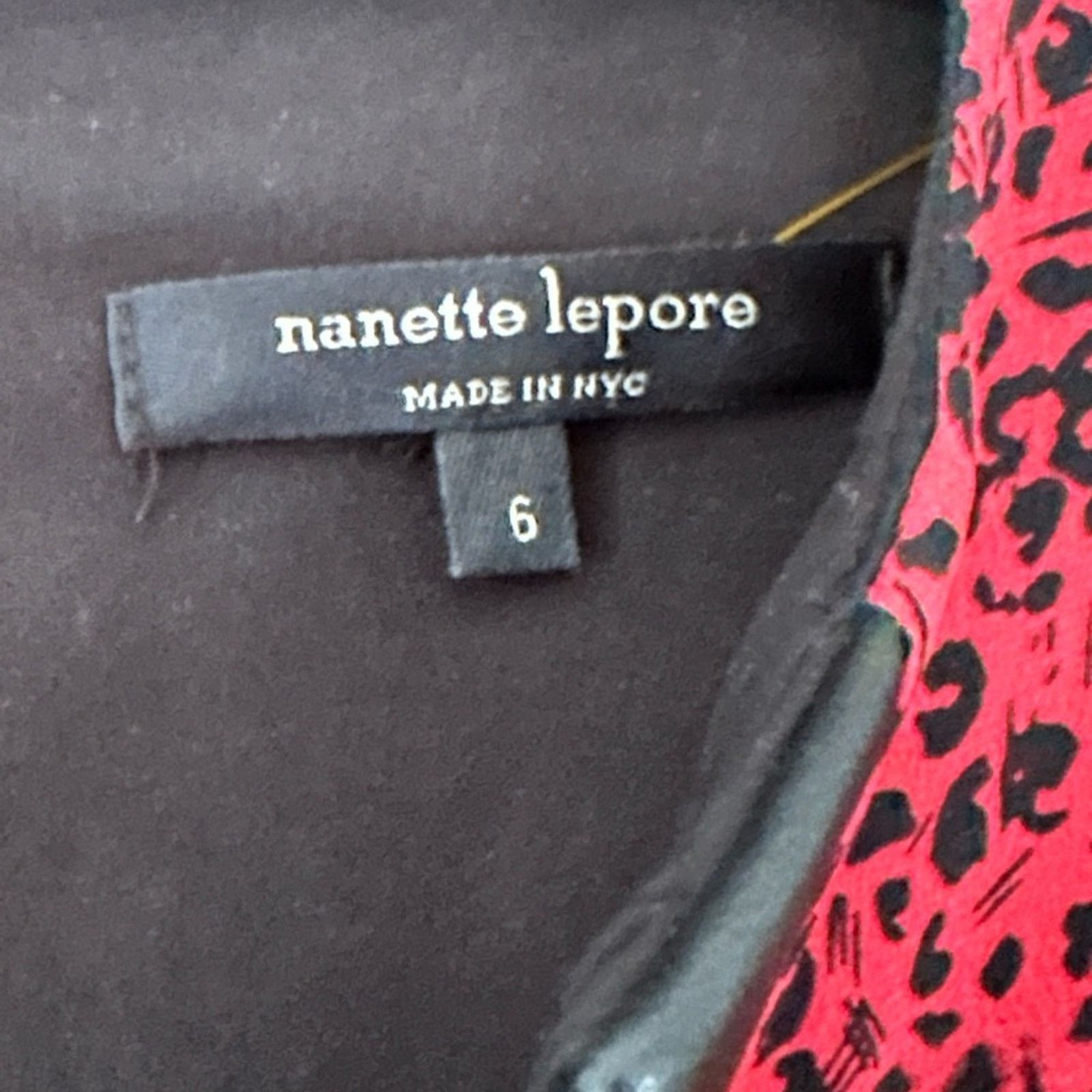 Nanette Lepore Nanette Lepore Dewey Decimal Leather-Trim Dress Size M / US 6-8 / IT 42-44 - 5 Thumbnail