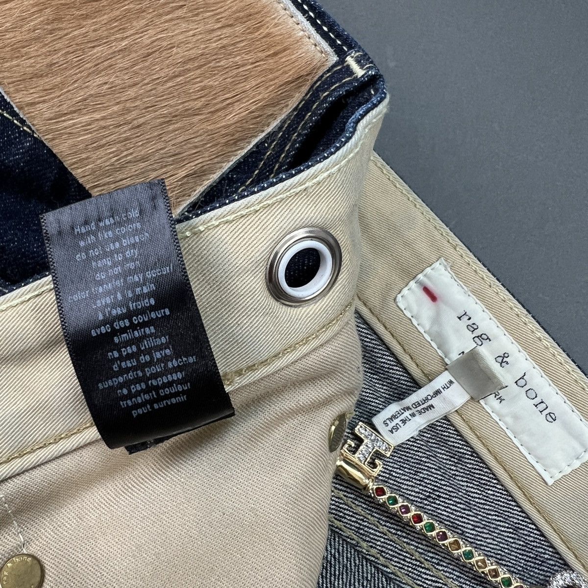 Rag & Bone Rag & Bone 3/4th Convertible Straight Leg Selvedge Jeans Size US 30 / EU 46 - 15 Thumbnail