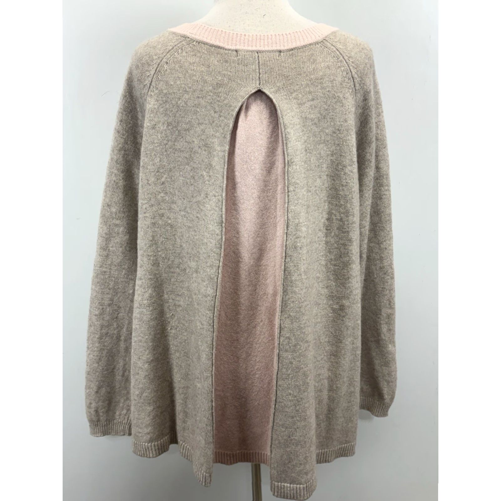 Boden Boden Sweater Womens XL Gray Blush Crew Neck Knit Swing Wool Cashmere Blend Pullover Classic Preppy Shirt? Size XL / US 12-14 / IT 48-50 - 3 Thumbnail