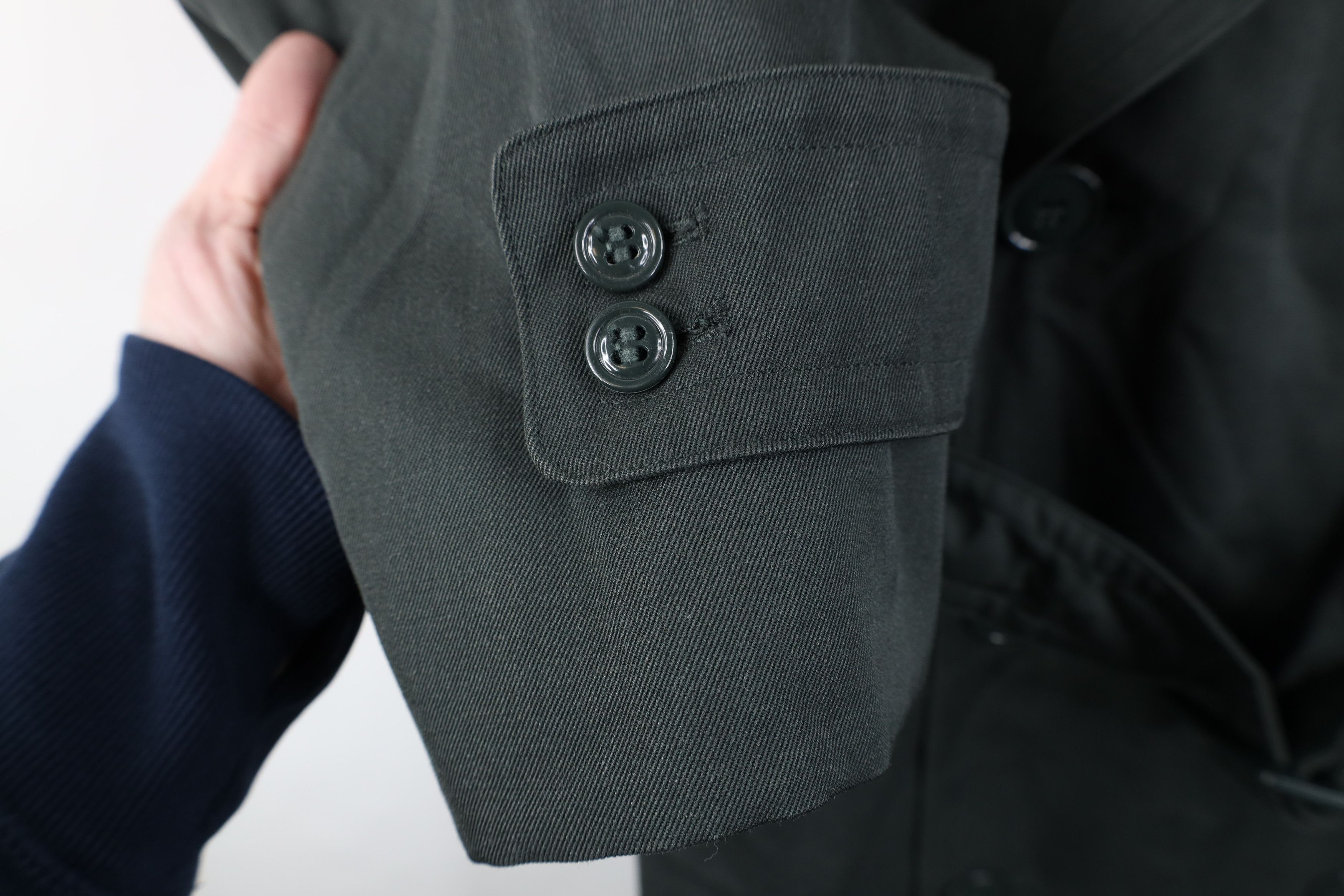 Vintage Vintage 60s Vietnam War Gabardine Lined Belted Trench Coat Size US L / EU 52-54 / 3 - 7 Thumbnail