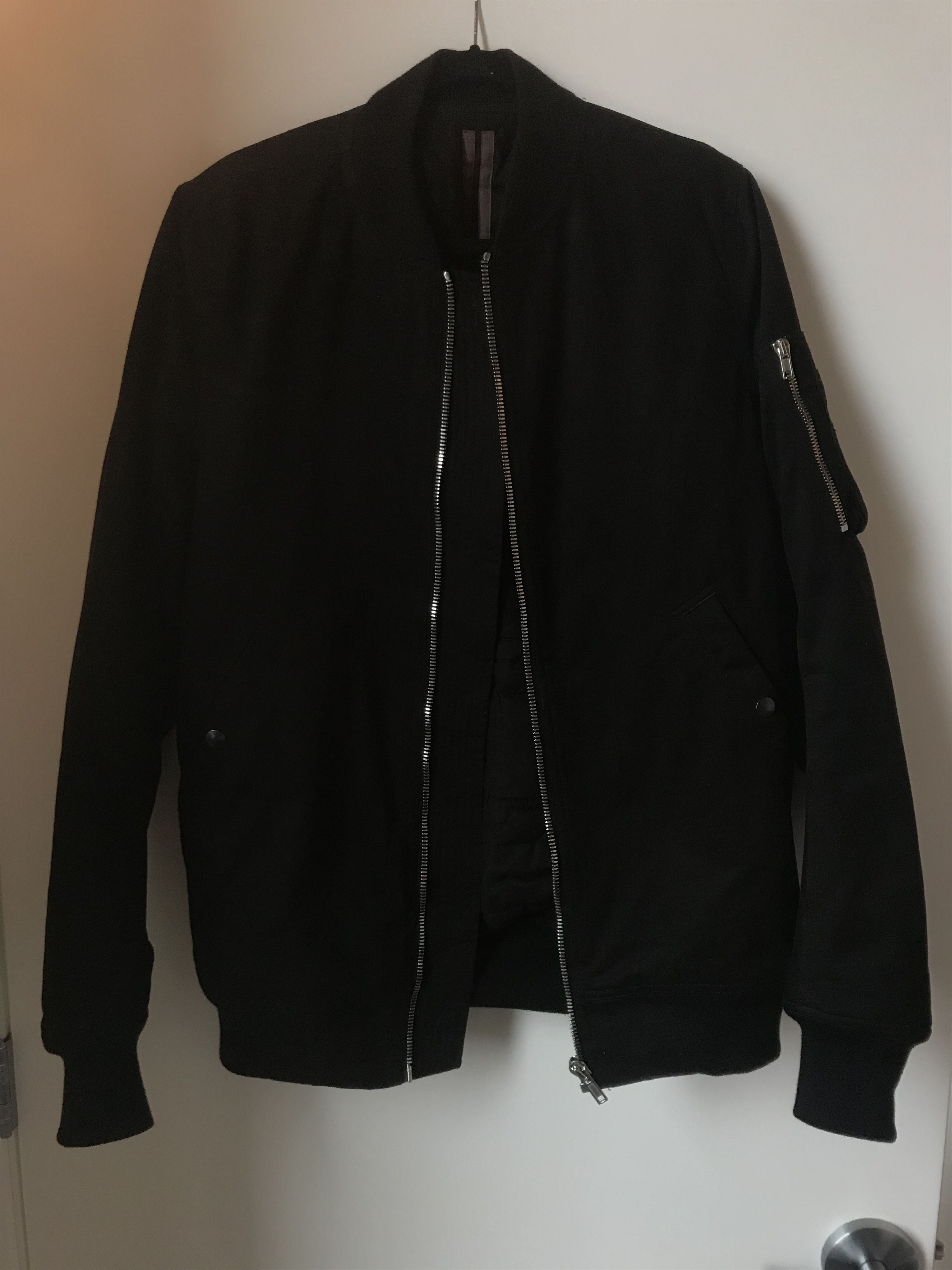 Rick Owens Drkshdw Flight Jacket Bomber Size US XL / EU 56 / 4 - 1 Thumbnail
