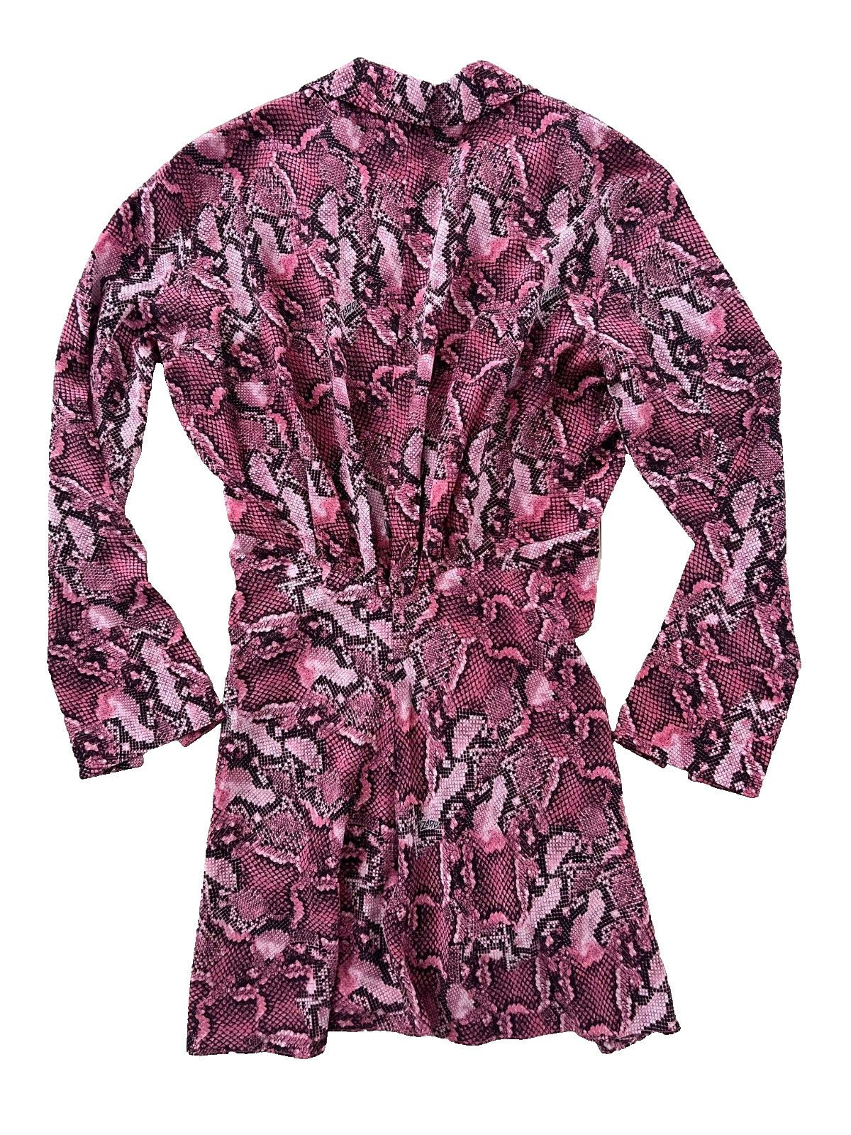 Zadig & Voltaire Zadig & Voltaire Défilé Rozo Snake Silk Print Dress Size L / US 10 / IT 46 - 5 Thumbnail