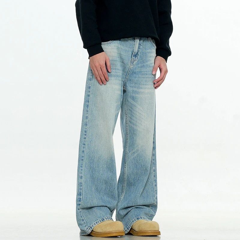 Japanese Brand × Vintage Light blue streetwear baggy jeans Size US 29 - 3 Thumbnail