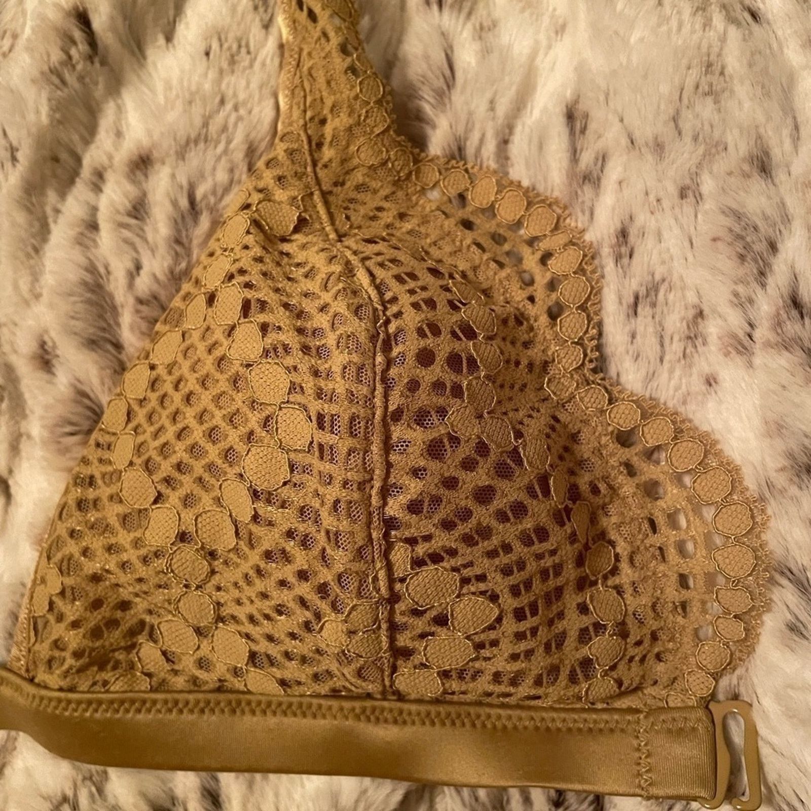 Victoria's Secret Victoria’s Secret Bralette Scalloped Lace VS Bralette Olive Size ONE SIZE - 13 Thumbnail