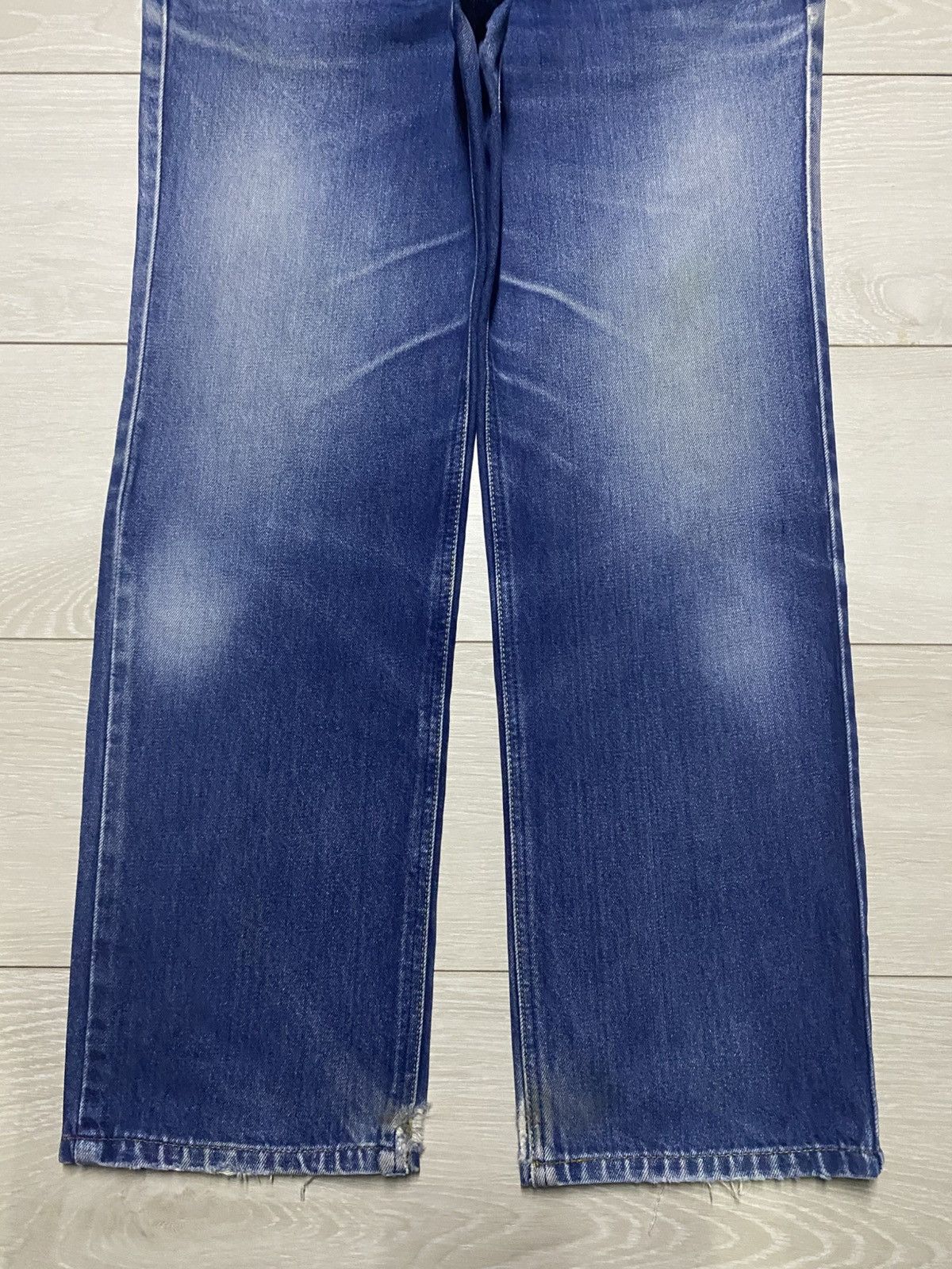 Lee × Number (N)ine Vintage Lee Blue Wash Distressed Loose Jeans Size US 30 / EU 46 - 5 Thumbnail