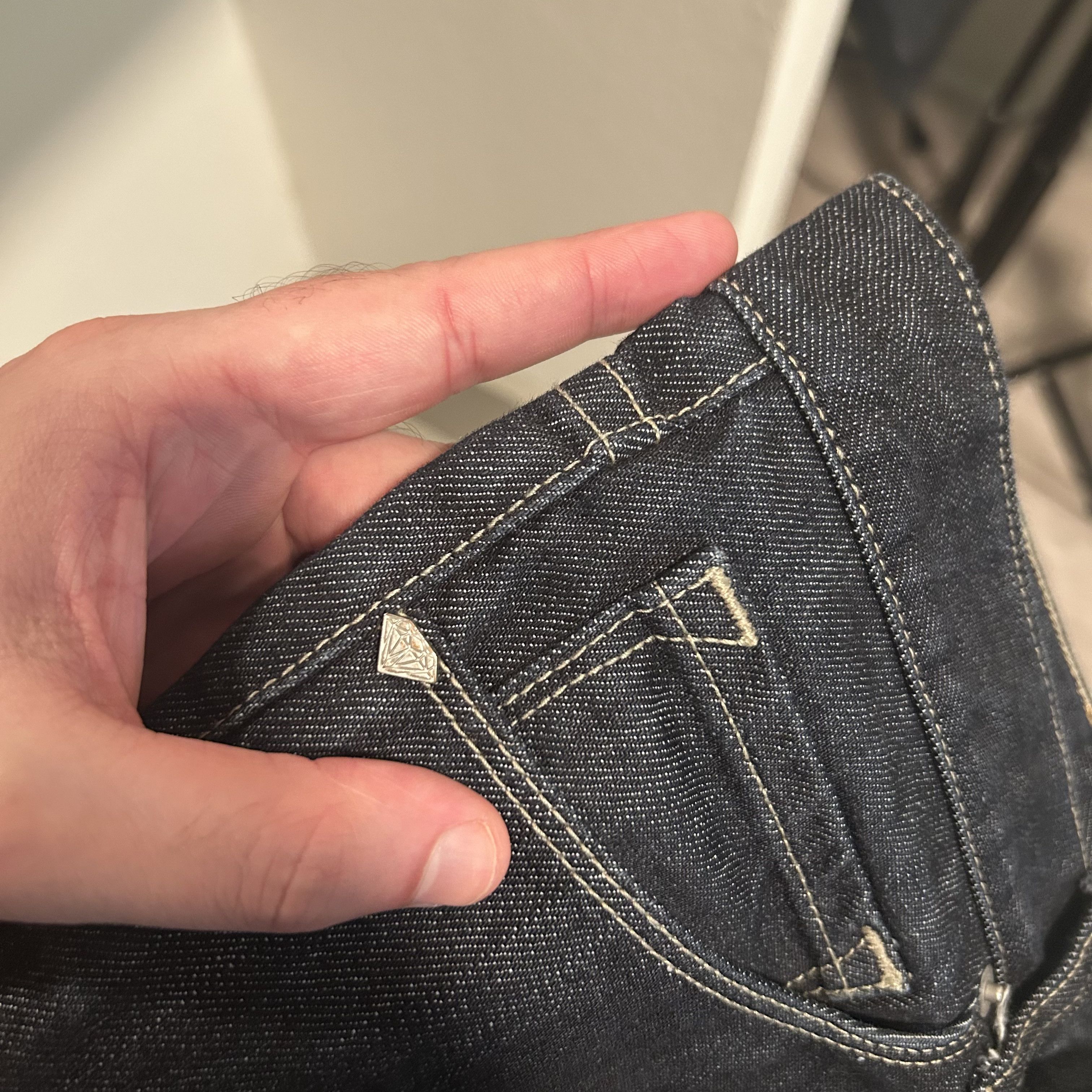 Diamond Supply Co. Mid 2000's Diamond Supply Co. Raw Denim Indigo Size US 36 / EU 52 - 2 Thumbnail