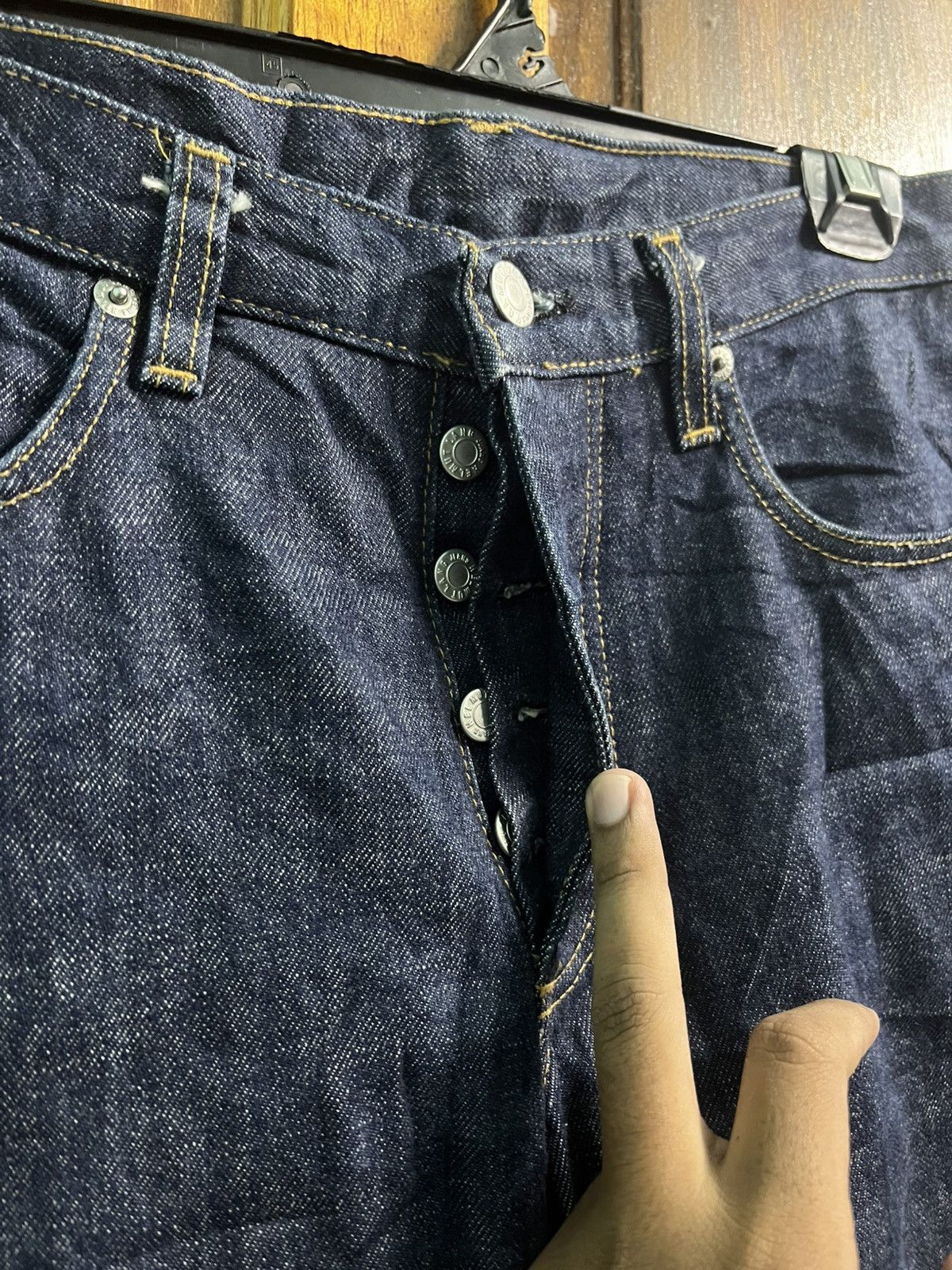 Designer × Helmut Lang × If Six Was Nine Helmut Lung Classic raw Denim Italian Cut Size US 29 - 4 Thumbnail