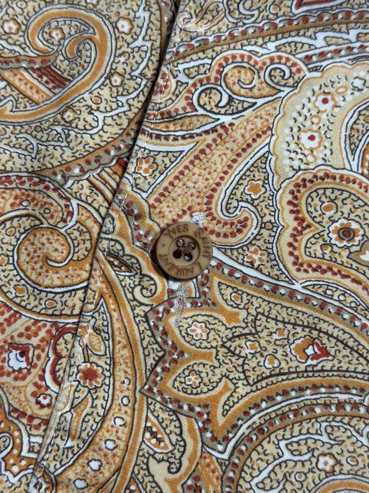 Yves Saint Laurent 💥LAST SALE💥Yves Saint Laurent Paisley Shirt Size US L / EU 52-54 / 3 - 6 Thumbnail