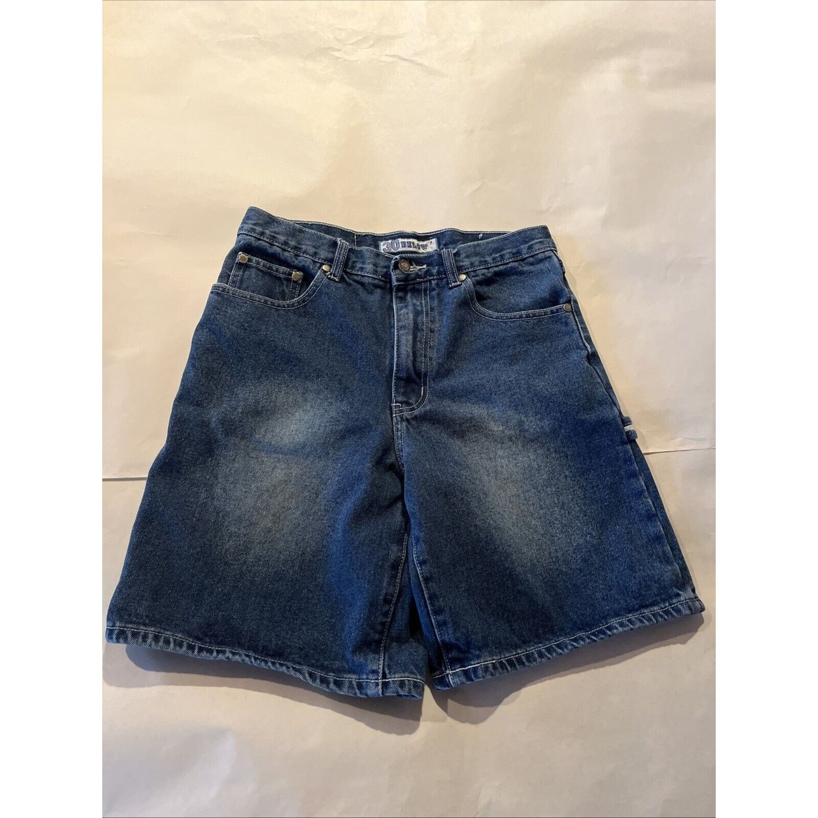 Other 30 Below Vintage Shorts Bermuda Men's Sz 29 Baggy Blue Denim Size US 29 - 2 Thumbnail