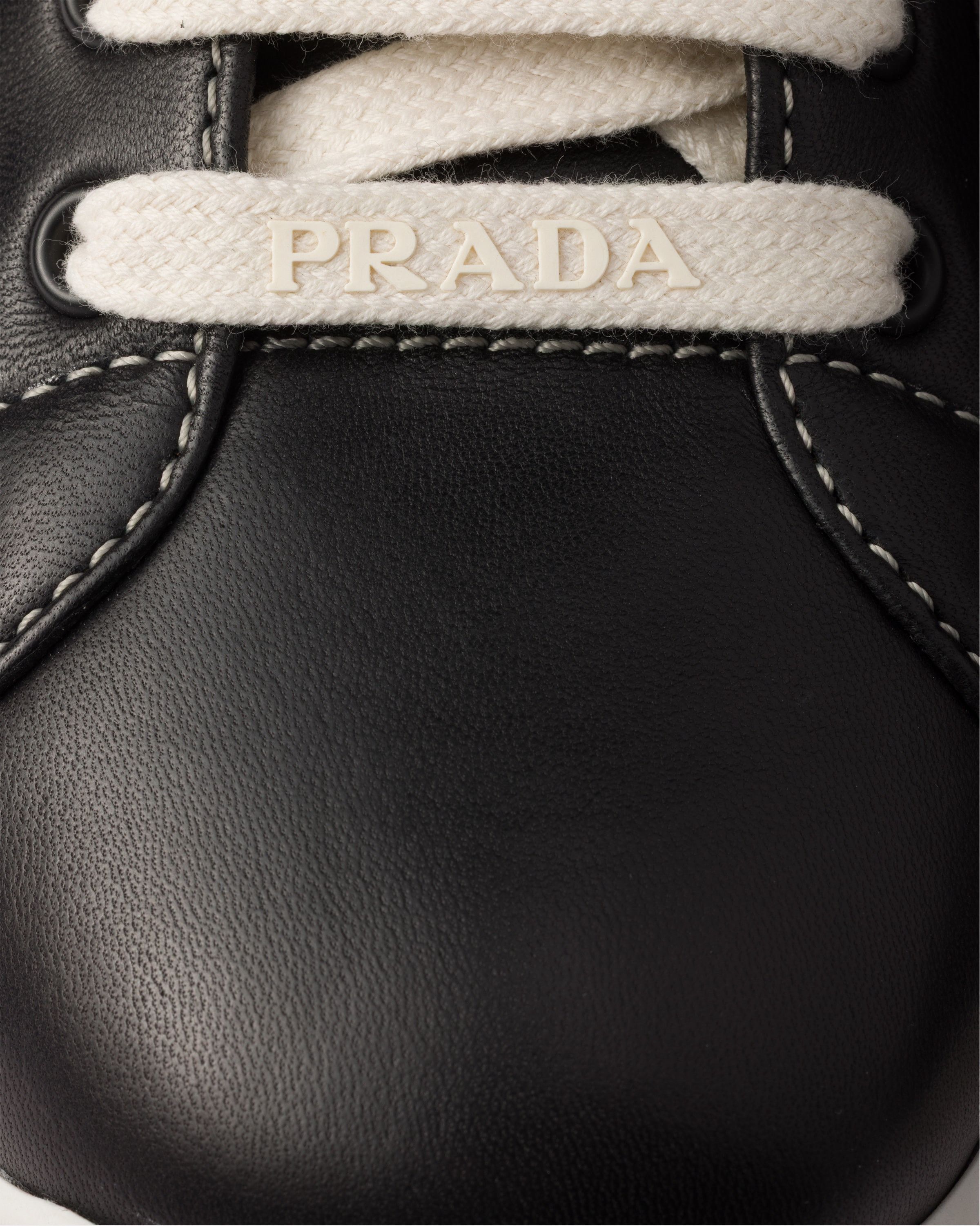 Prada o1bcso1str1025 Nappa Leather Sneakers in Black Size US 9 / EU 42 - 5 Thumbnail