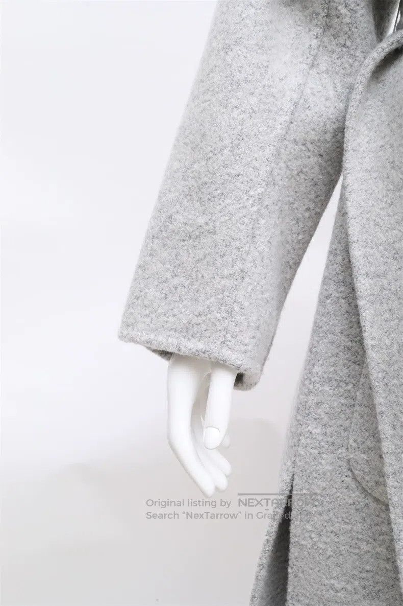 Max Mara Max Mara Grey Cashmere Coat - Black Label Haute Couture Se Size XS / US 0-2 / IT 36-38 - 2 Thumbnail