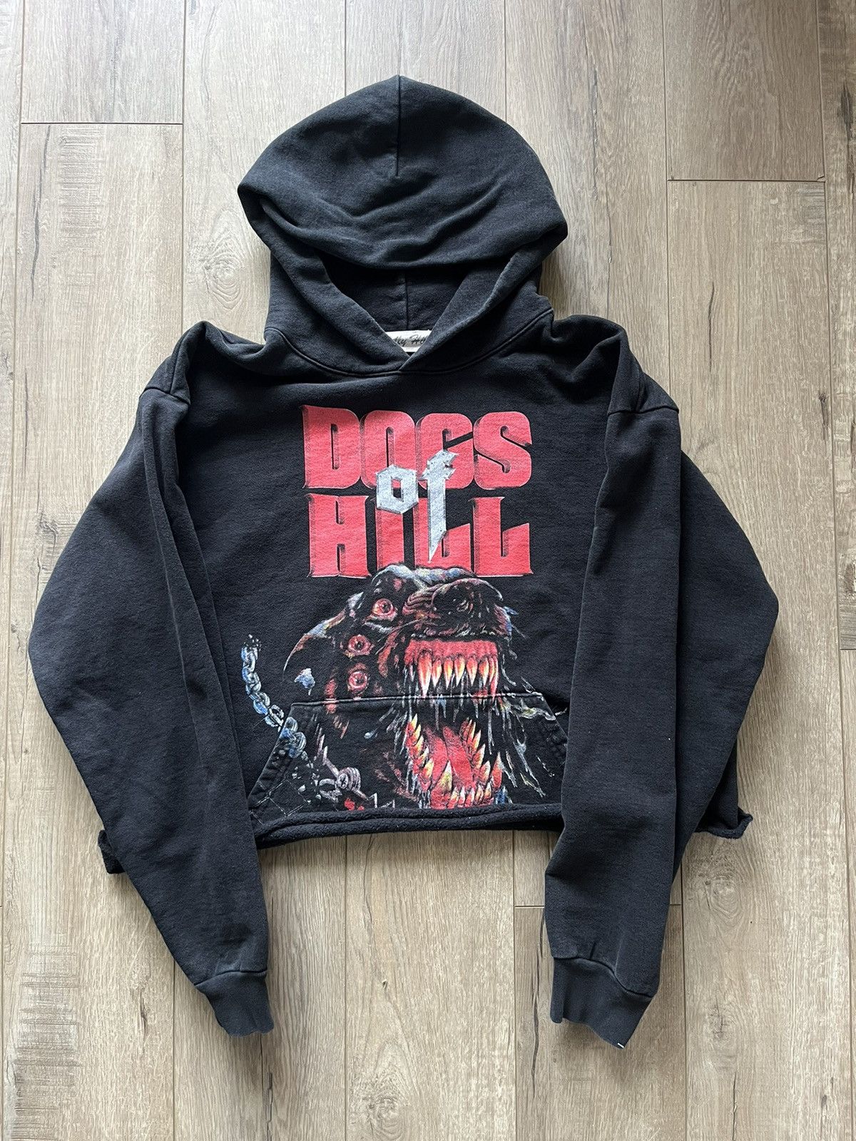 image of Billy Hill Dogs Of Hill Hoodie Size XL in Black, Men's