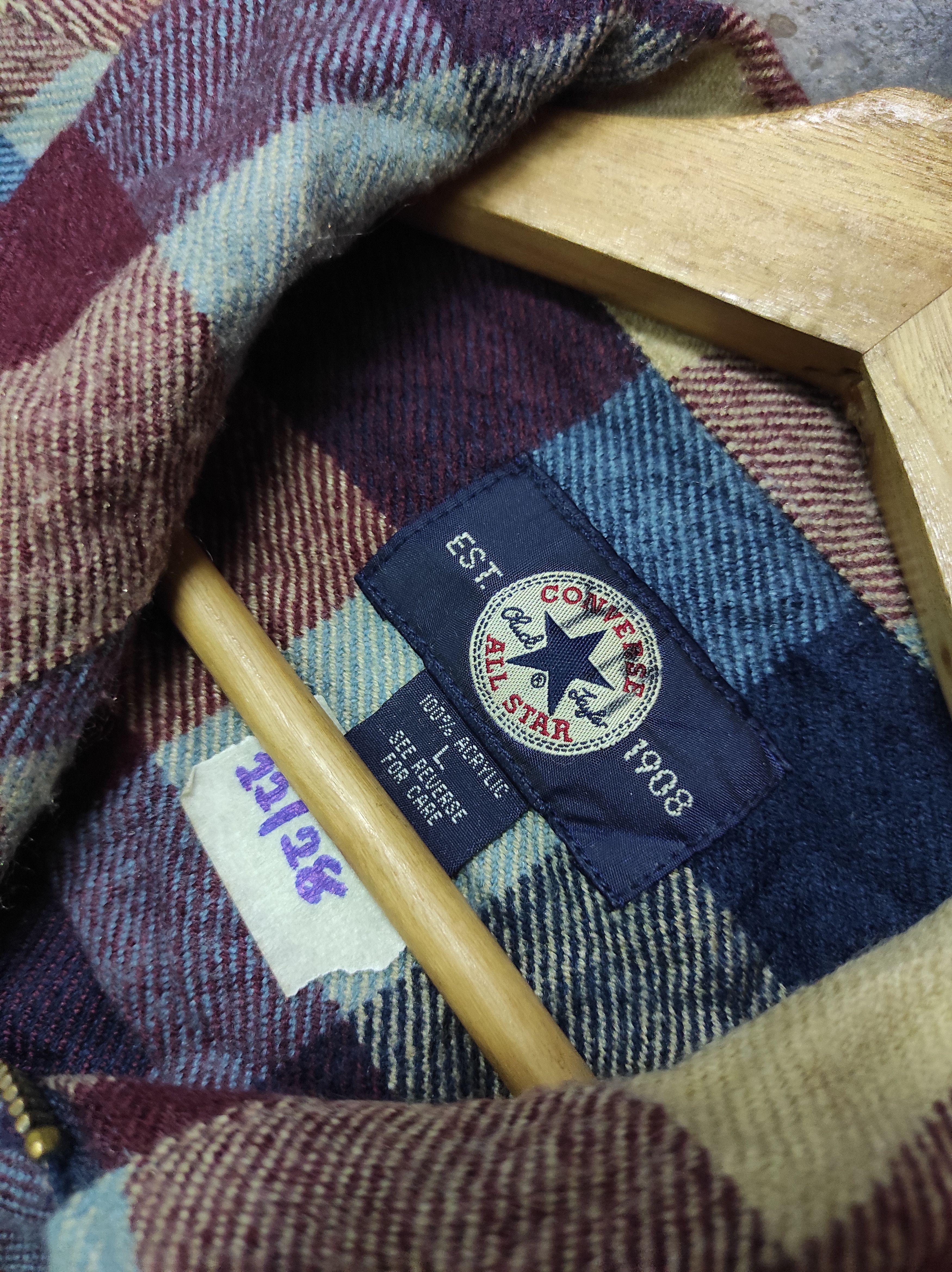 Converse CONVERSE VTG PLAID JACKET WORKERS Size US L / EU 52-54 / 3 - 7 Thumbnail