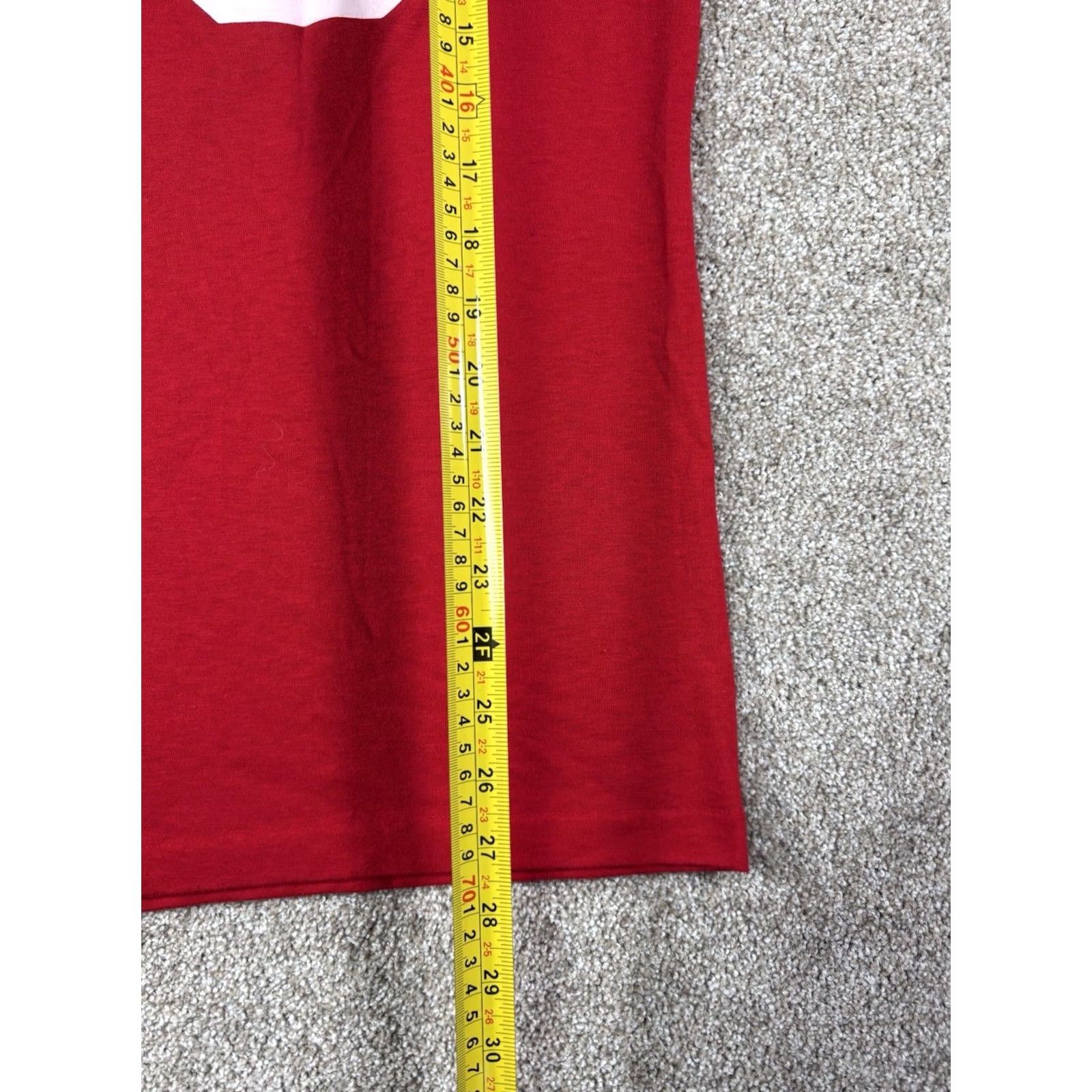 Vintage VINTAGE RP Sportswear SF 49ers Barry Manilow T-Shirt Unisex Adults Short Sleeve Crew Neck Red L USA Made Single Stitch Slim Ballpark 80s 84 Super Bowl Size US L / EU 52-54 / 3 - 7 Thumbnail