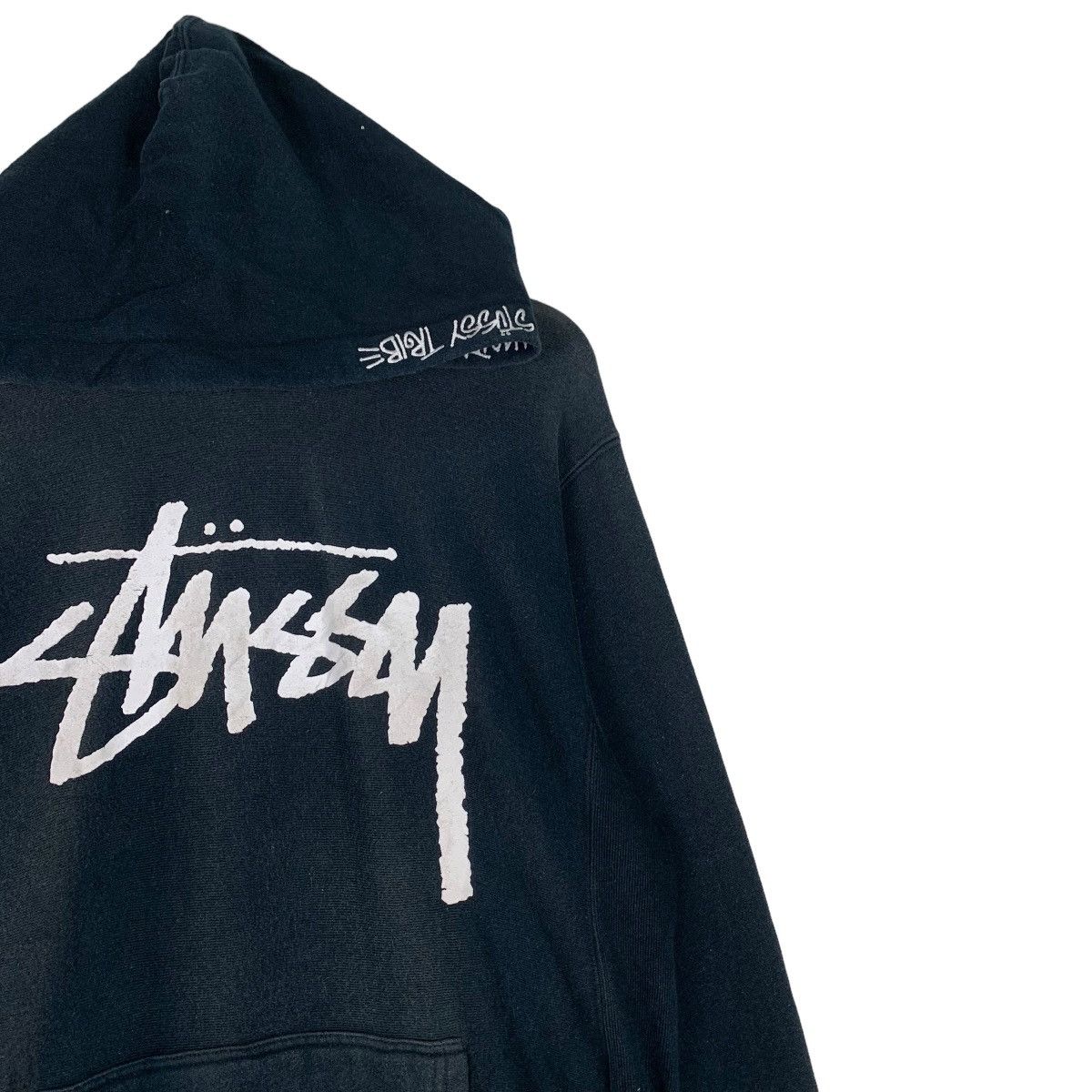 Stussy Trashed STUSSY Big Logo Sun Faded / Burn Hoodies #0823-C37 Size US M / EU 48-50 / 2 - 6 Thumbnail