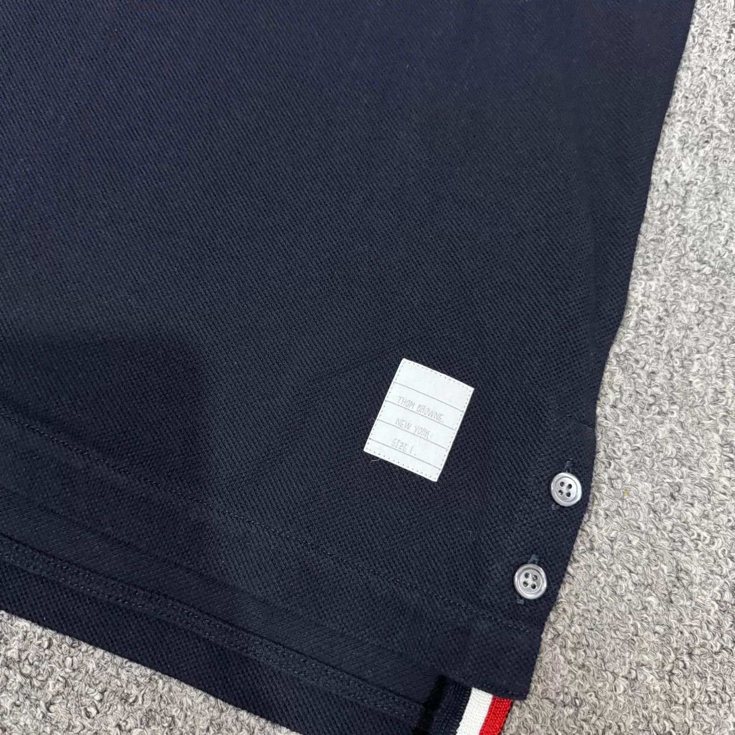 Thom Browne TB Navy Blue Striped Back Short Sleeve 1 95 New Size S / US 4 / IT 40 - 3 Thumbnail