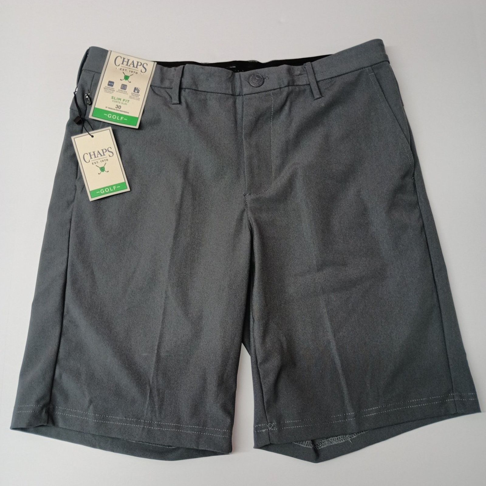 Chaps Chaps Golf Shorts Men's 30 Gray Slim Fit 9" Inseam Stretch Size US 30 / EU 46 - 1 Thumbnail
