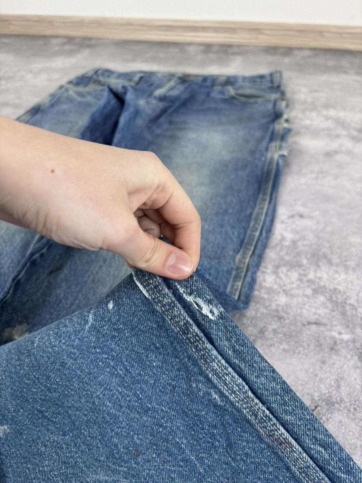 Dickies Vintage Dickies Faded Blue Distressed Denim Jeans Size US 36 / EU 52 - 11 Thumbnail
