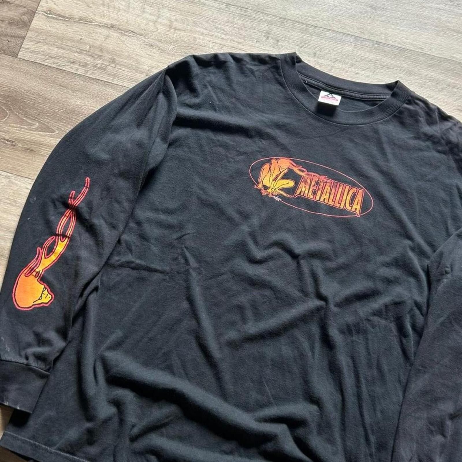 Other Vintage 1999 Metallica Flame long Sleeve t shirt XL rare Size US XL / EU 56 / 4 - 2 Thumbnail
