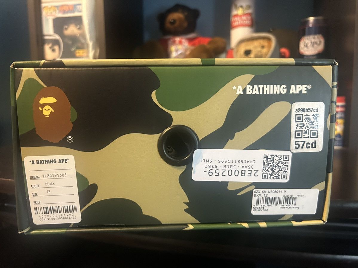 Bape Bapesta Icon #1 M2 ‘Black’ - [ 1L80191305 ] Size US 12 / EU 45 - 13 Thumbnail