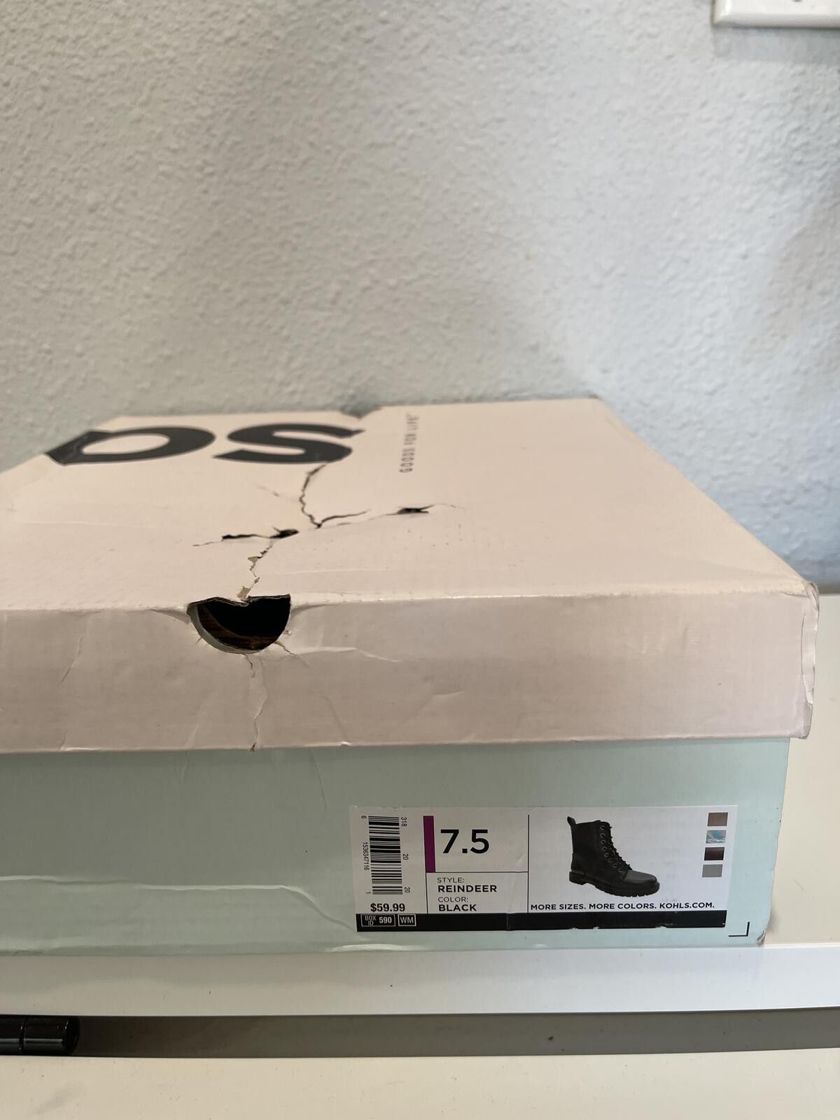 Other SO Black Combat Lace-Up Ankle Boots with Side Zipper Size US 7.5 / IT 37.5 - 8 Thumbnail