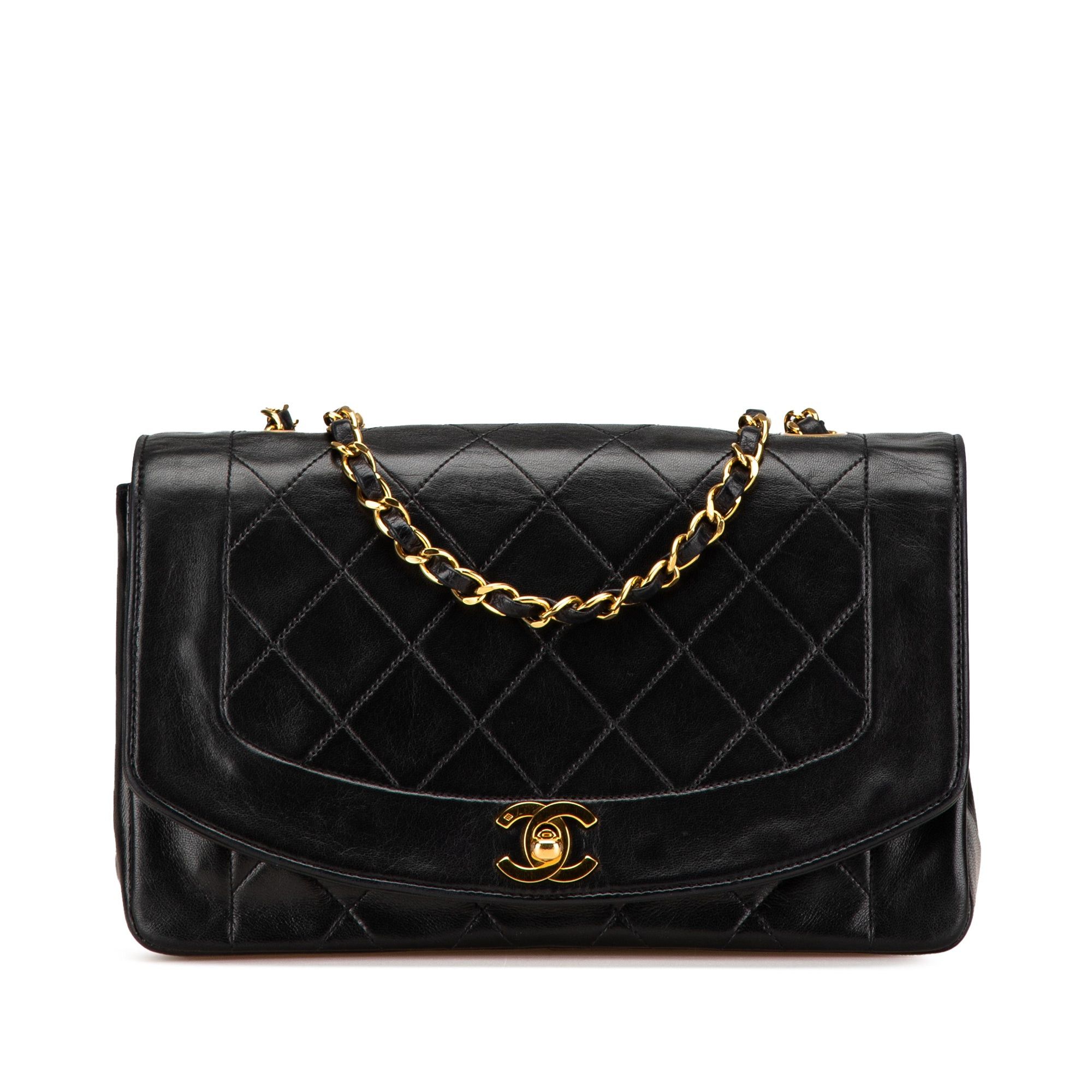 Chanel Chanel Medium Lambskin Diana Flap Black Size ONE SIZE - 1 Thumbnail