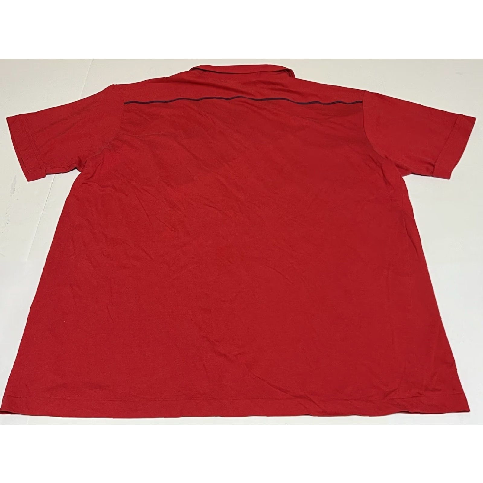 Van Heusen VINTAGE Van Heusen Polo Shirt Men’s XL Red 80s Short Sleeve Cotton Blend Regular Polo Mens Size US XL / EU 56 / 4 - 3 Thumbnail
