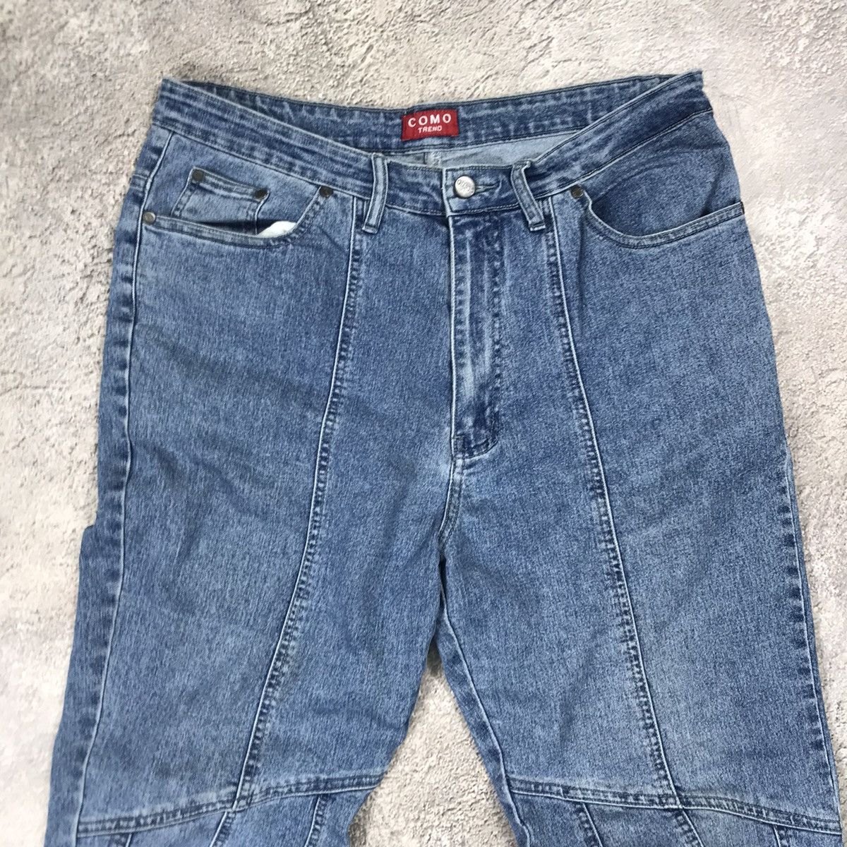 Vintage Vintage 90s Flared Jeans Distressed Thrashed Streetwear Y2K Size US 32 / EU 48 - 3 Thumbnail