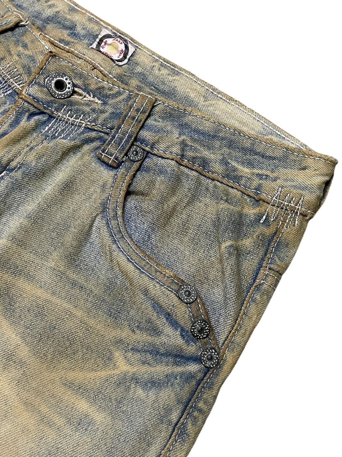 45rpm × Kapital R By 45rpm Asymmetry Muddy Curved Leg Stacked Jeans Size US 30 / EU 46 - 8 Thumbnail