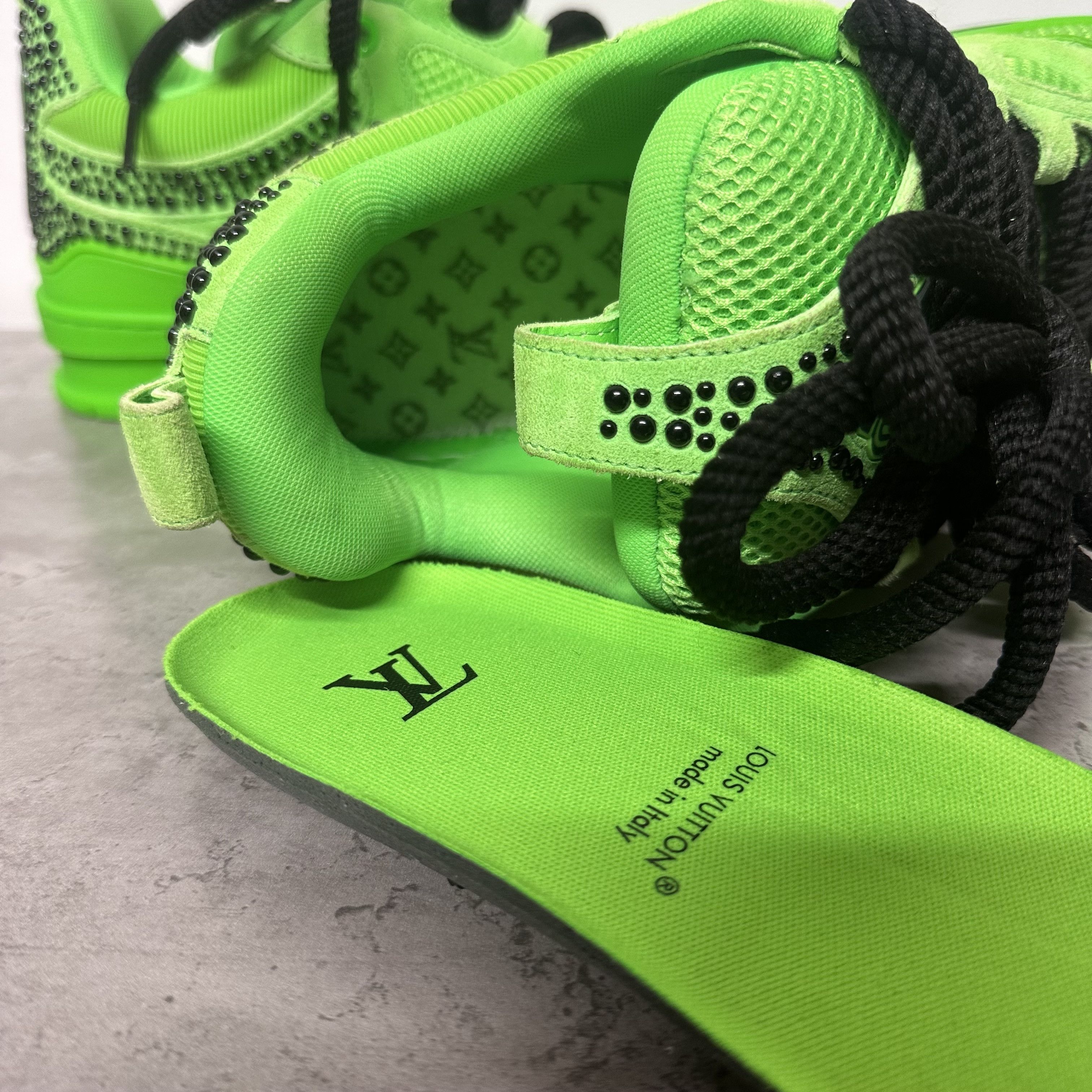Louis Vuitton Louis Vuitton Skate US9.5 LV Trainer Mens green trainer Size US 9.5 / EU 42-43 - 13 Thumbnail