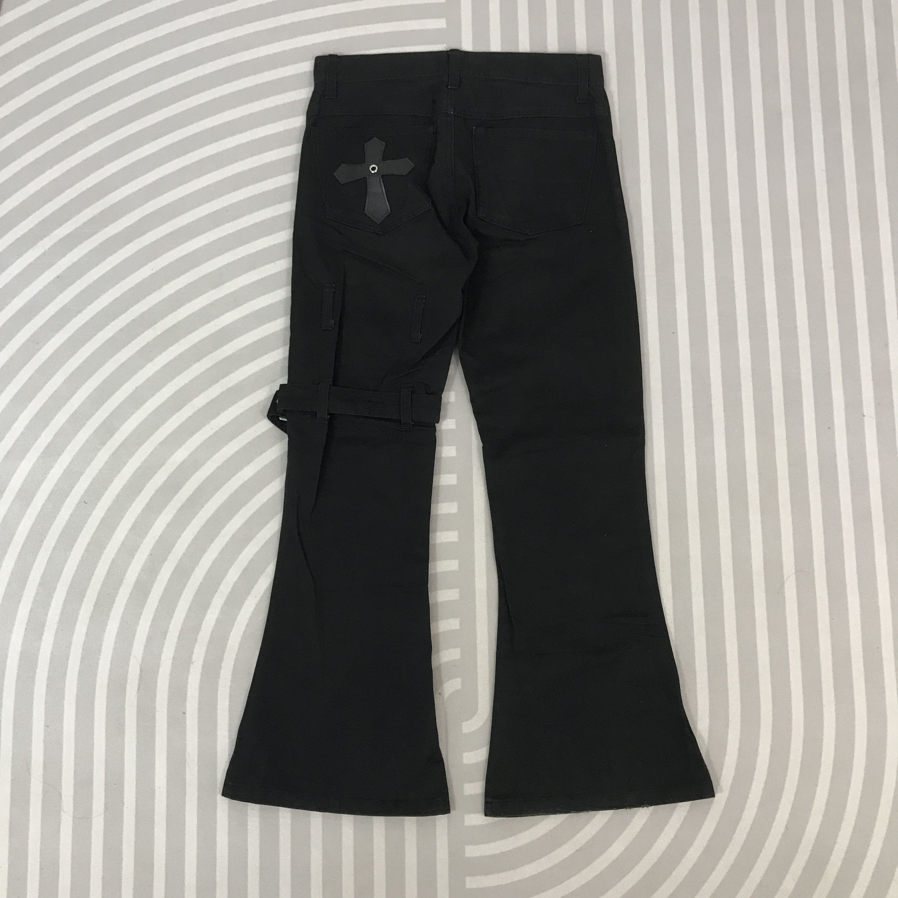 Japanese Brand Vintage Beach black Flared Pants bondage style Size US 30 / EU 46 - 4 Thumbnail