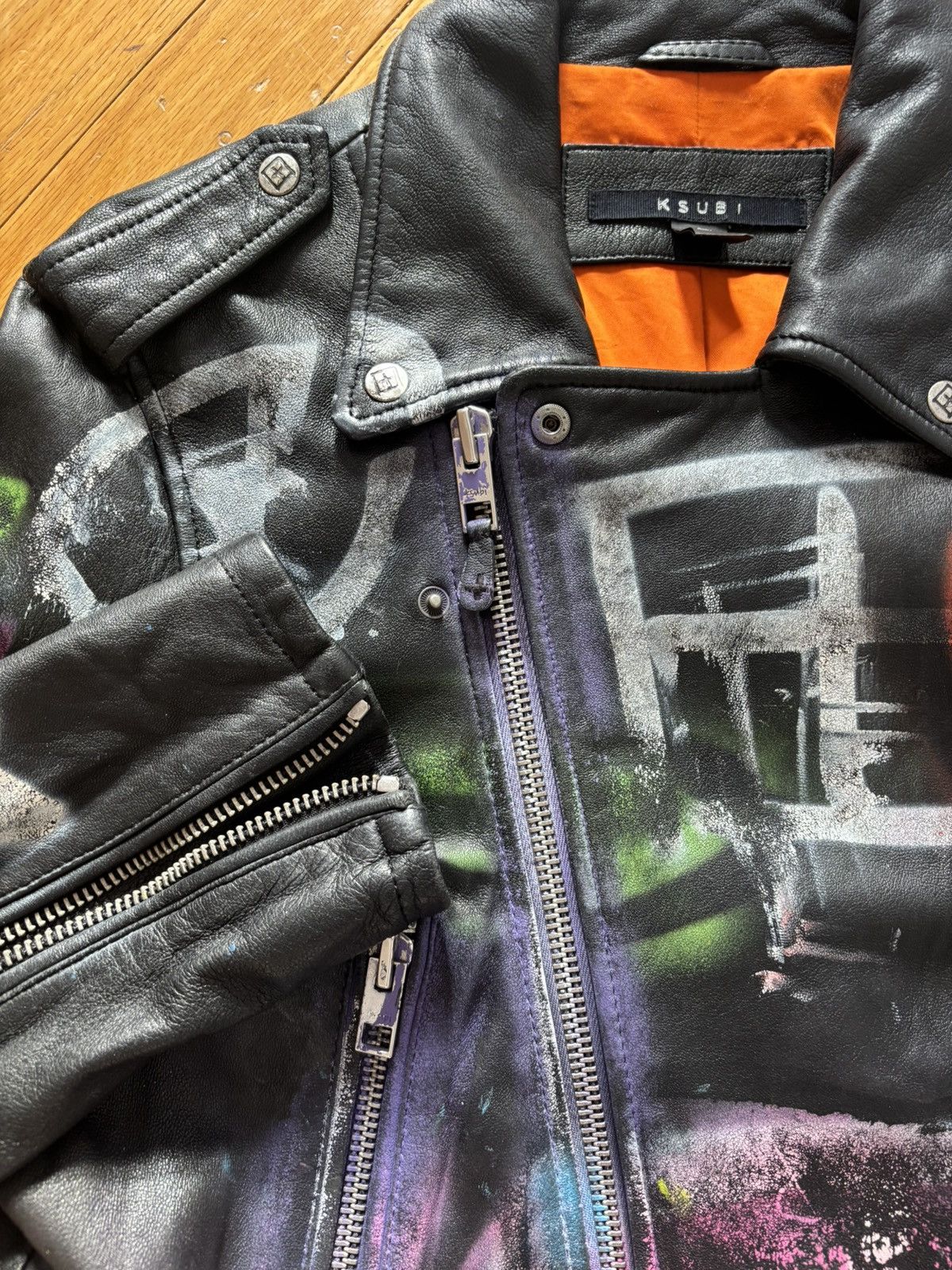 Ksubi Ksubi Leather Jacket Size US L / EU 52-54 / 3 - 3 Thumbnail