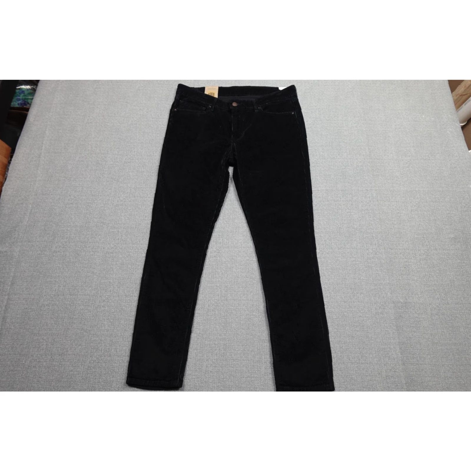 Levi's Levi's 711 Skinny Jeans Womens 33x30 Black Corduroy Mid Rise Stretch Jeans Size 24" / US 00 / IT 34 - 5 Thumbnail