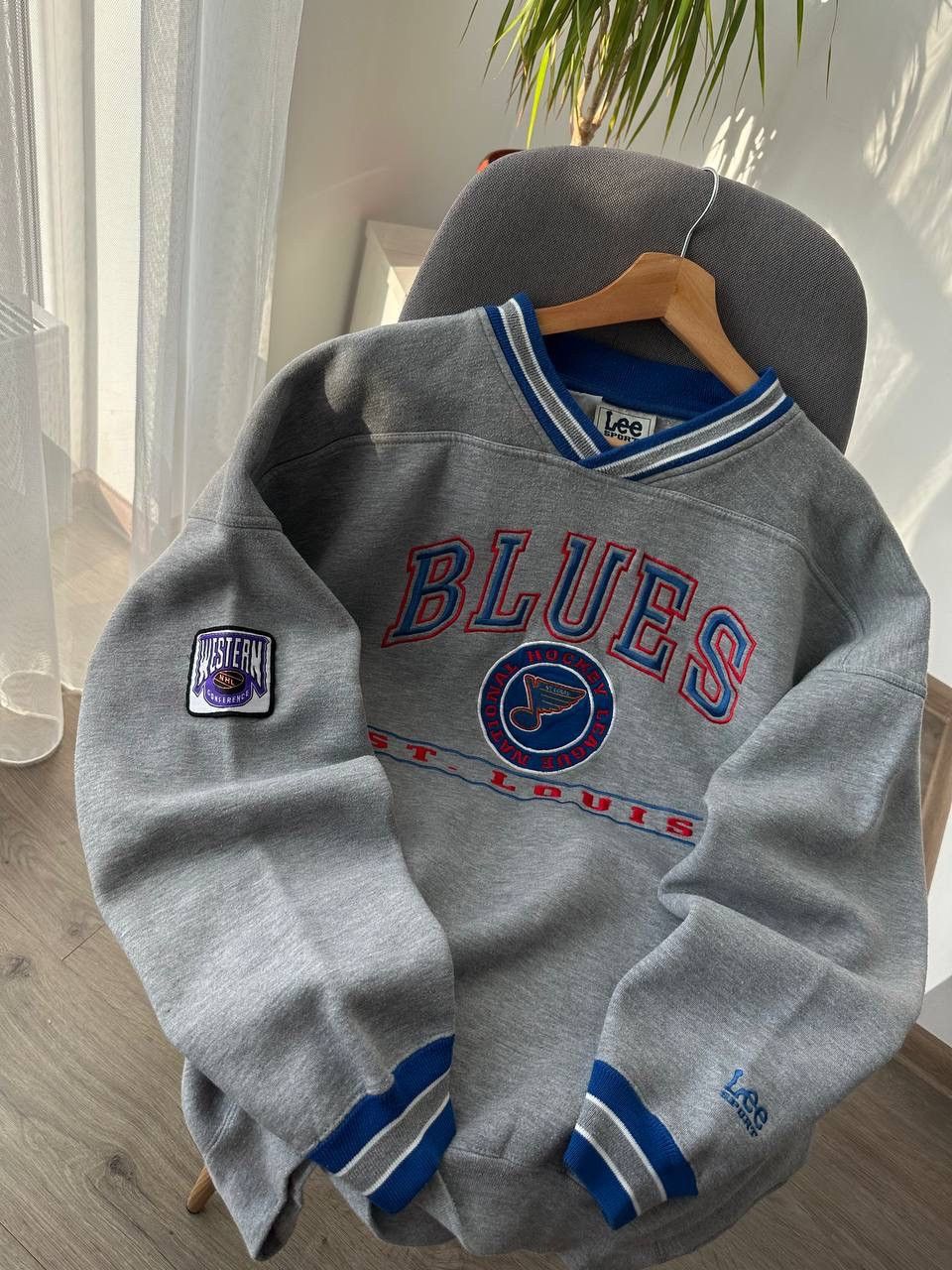 Japanese Brand × Vintage Vintage Blues St.Louis Gray Lee Sports Sweatshirt Size US L / EU 52-54 / 3 - 18 Thumbnail