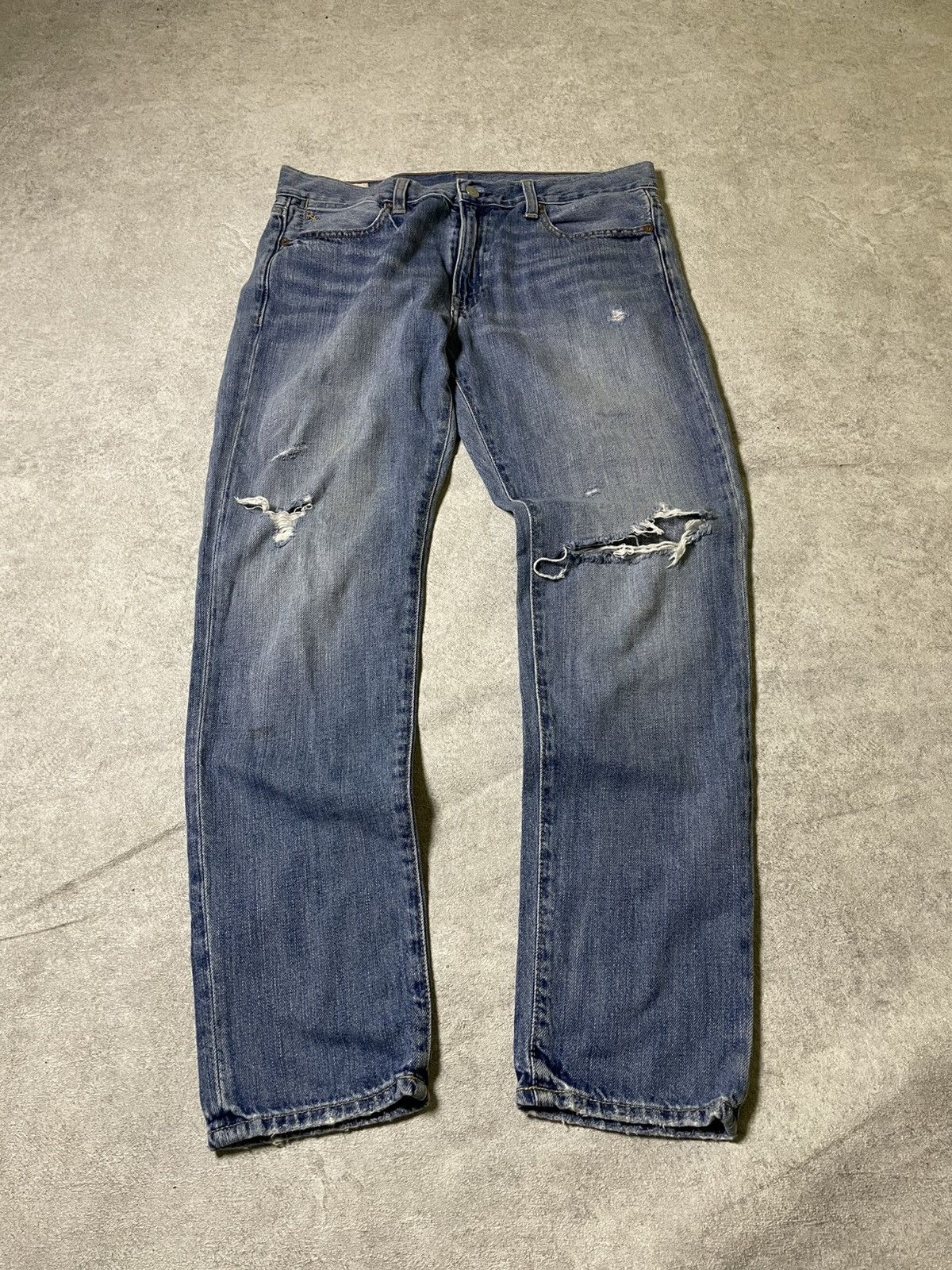 RRL Ralph Lauren RRL Polo Ralph Lauren Fall RaRe 2010 Distress Denim Size US 28 / EU 44 - 1 Thumbnail