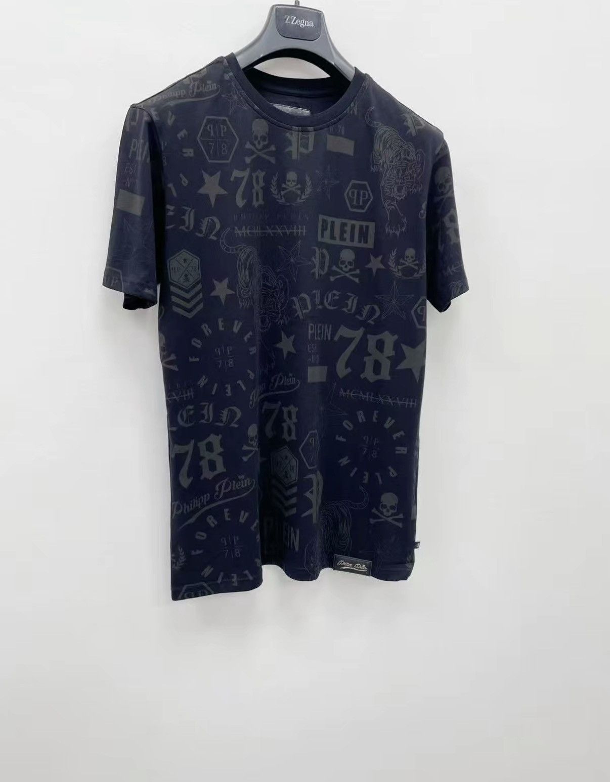 Philipp Plein PHILIPP PLEIN 100% Cotton Short Sleeve T-shirt J30 Size US M / EU 48-50 / 2 - 2 Thumbnail
