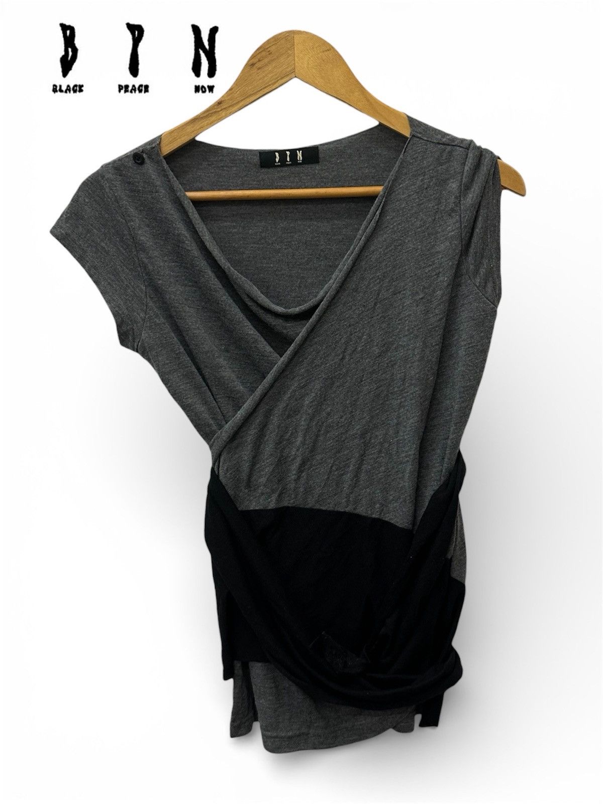 If Six Was Nine Black Peace Now B.P.N Gothic Style Sleeveless Shirt Size US M / EU 48-50 / 2 - 1 Thumbnail