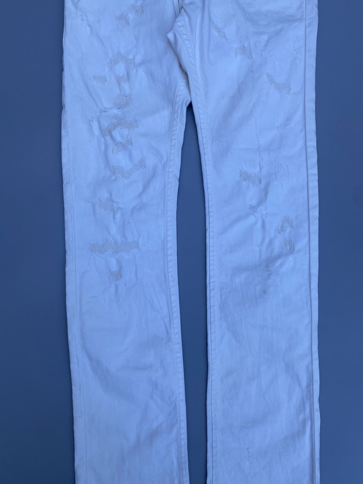 John Galliano S/S 2011- Distressed Denim Pants Size US 32 / EU 48 - 2 Thumbnail