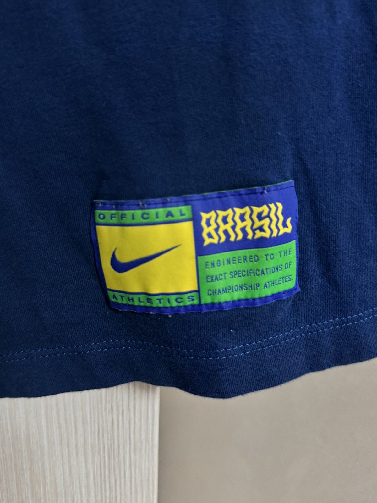 Nike × Vintage Rare Brazil Away Nike Shirt Jersey blockore neymar Size US M / EU 48-50 / 2 - 4 Thumbnail