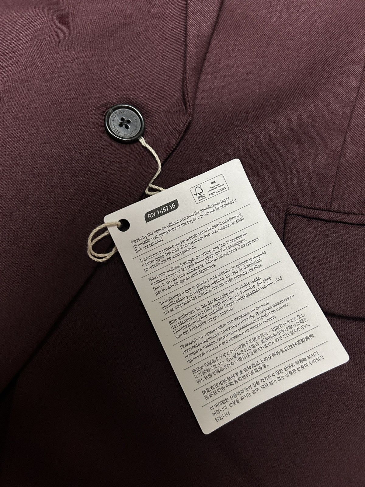 Nili Lotan Burgundy Blazer Size XS / US 0-2 / IT 36-38 - 15 Thumbnail