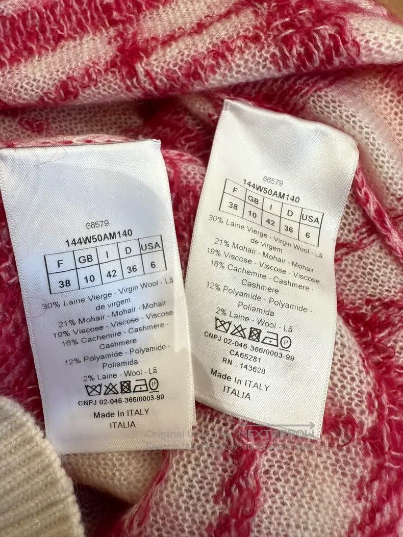 Dior Dior Red and white checked knit cardigan vest set Size XS / US 0-2 / IT 36-38 - 6 Thumbnail