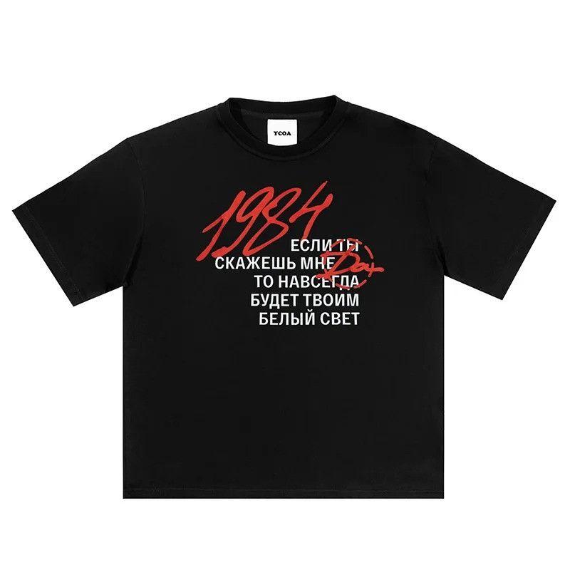 Other Aesthetic Oversized Letter Gothic T-Shirt Size US XL / EU 56 / 4 - 1 Thumbnail