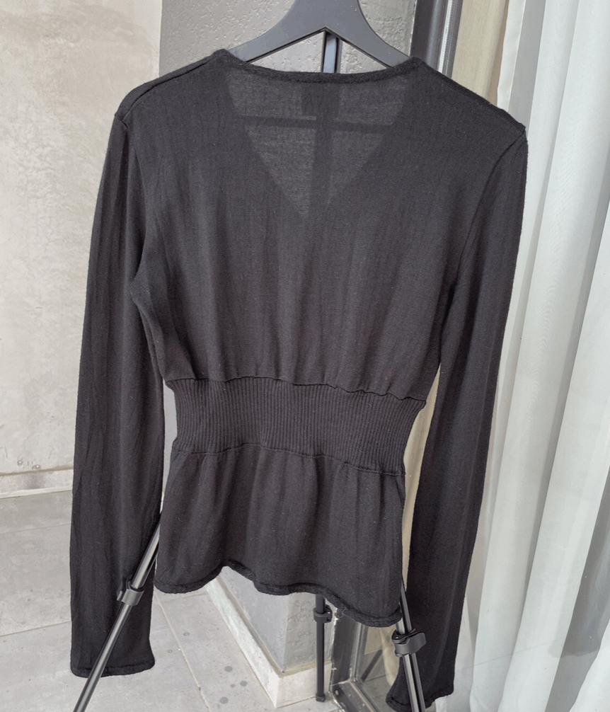 Just Cavalli Just Cavalli by Roberto Cavalli Y2K V-Neck Long Sleeve Size M / US 6-8 / IT 42-44 - 4 Thumbnail