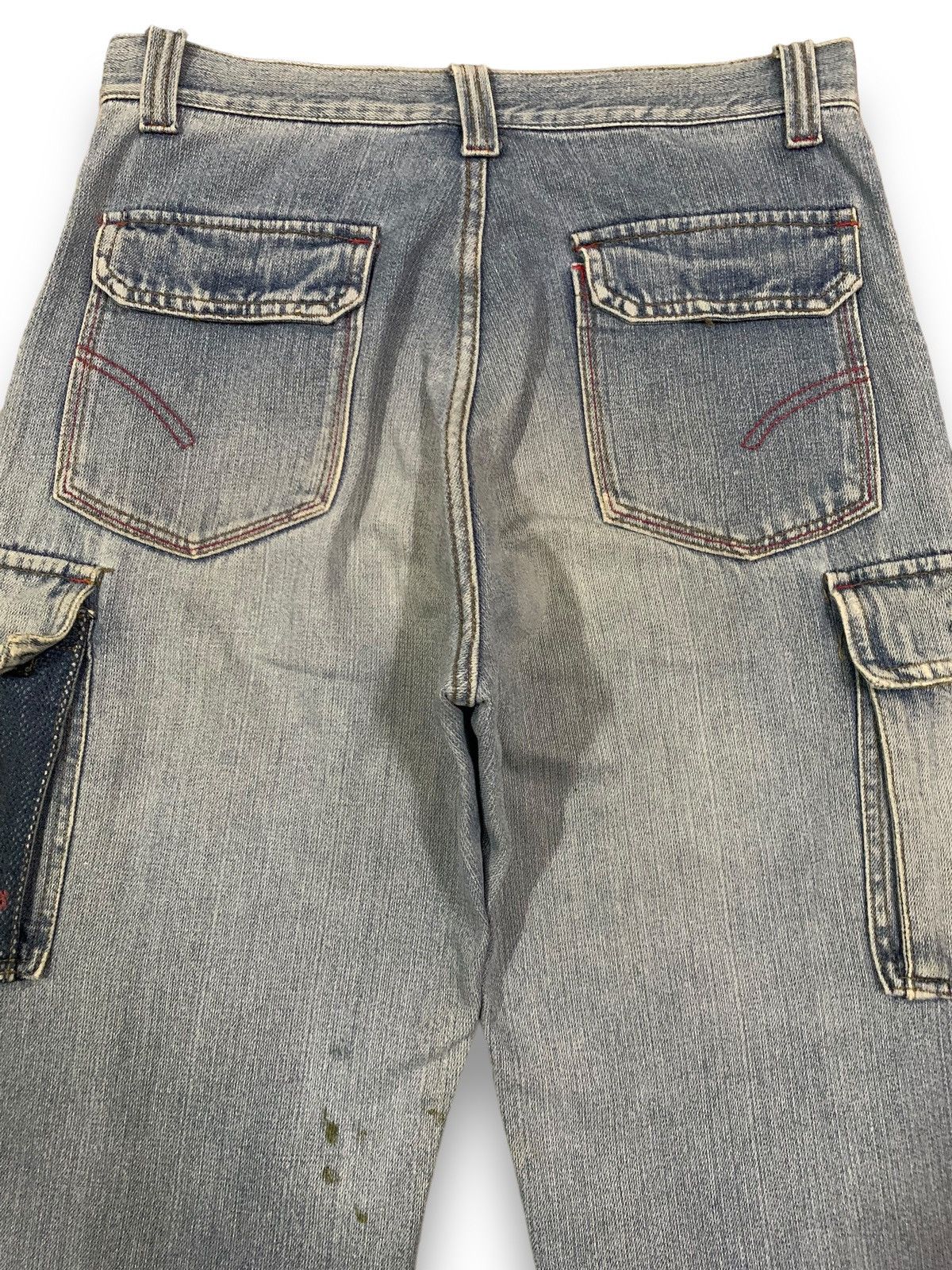 JNCO Y2K Piko Hawaiian Multi-pockets Distressed Baggy Cargo Jeans Size US 31 - 16 Thumbnail